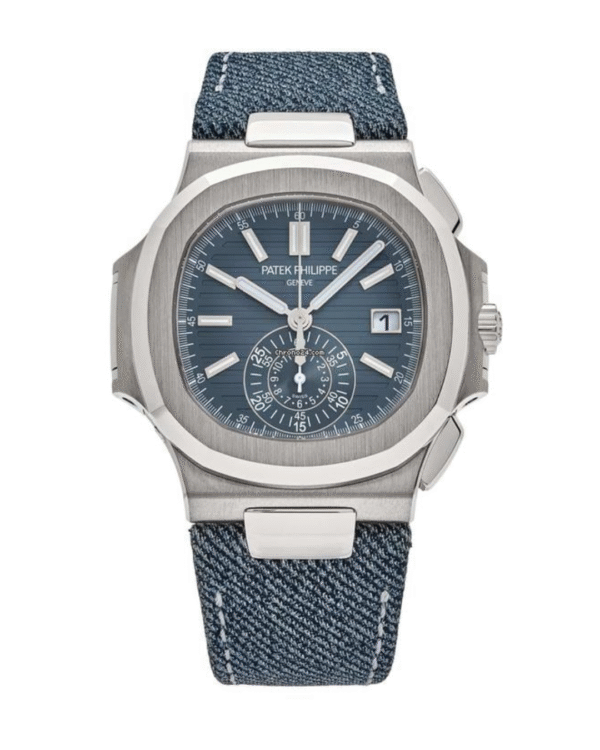 Patek Philippe Nautilus Chronograph “Denim” — Ref. 5980/60G-001