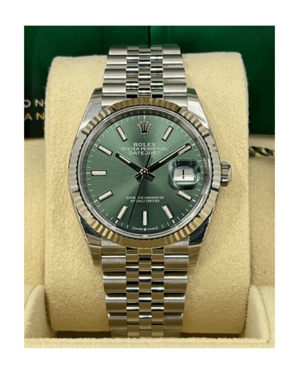 Rolex Datejust 36 Olive Dial Jubilee - Imagen 3